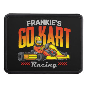 Personalized Go Kart Racing Motorsport Karting Trailer Hitch Cover