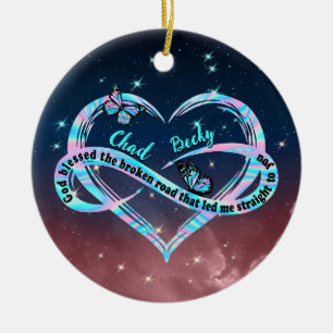 Personalized God Blessed The Broken Road That Led Ceramic Ornament