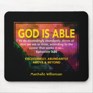 Personalized GOD IS ABLE Mouse Pad