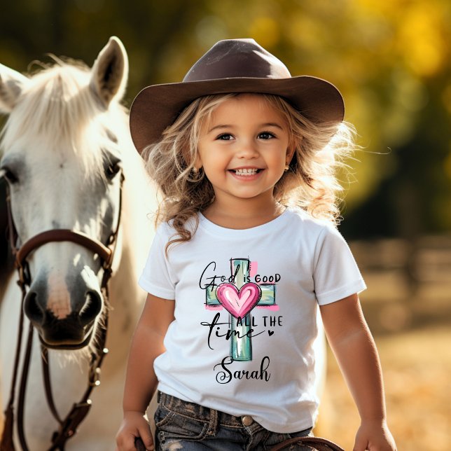 Personalized God is Good All the Time Shirt (Toddler God is Good All The Time Shirt.)