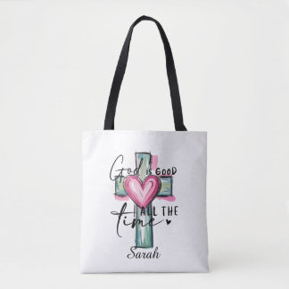 Personalized God is Good All the Time Tote Bag