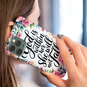 Personalized God is Within Her Christian Women iPhone 16 Pro Max Case