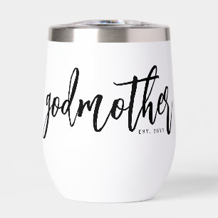 Personalized Godmother Brush Script Typography