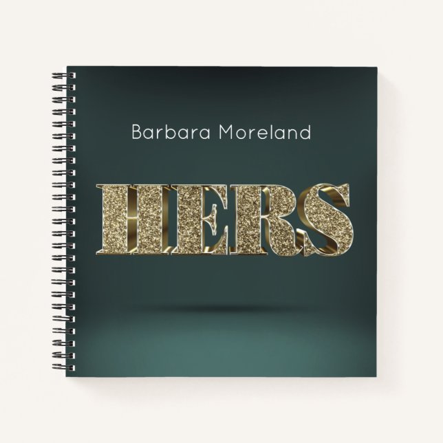 Personalized Gold 3D HERS Notebook (Front)