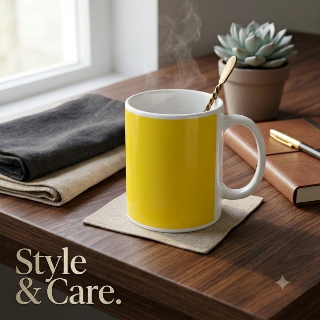 Personalized Gold Accent Coffee Mug Elegant Gift (Personalized Gold Accent Coffee Mug Elegant Gift)