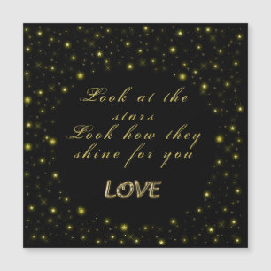 Personalized Gold and sparkles stars on black 