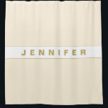 Personalized gold beige monogram  shower curtain<br><div class="desc">Personalized gold beige monogram.</div>
