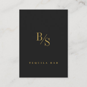 Personalized Gold Black Modern Professional Business Card
