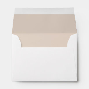 Personalized Gold Brown Name & Address Envelope