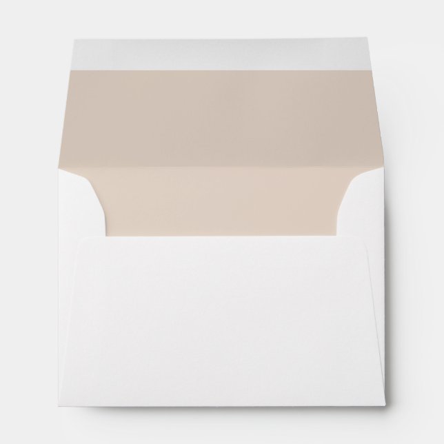 Personalized Gold Brown Name & Address Envelope (Back (Bottom))