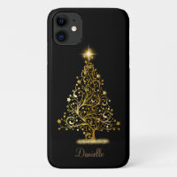 Personalized Gold Christmas Tree