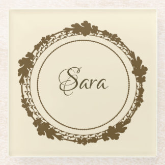 Personalized Gold Coaster