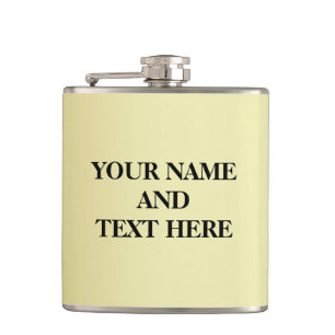 Personalized Gold Custom Your Own Photo Hip Flask