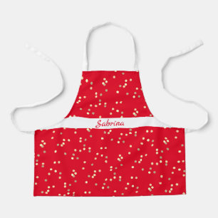 Personalized Gold Glitter Apron