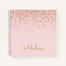 Personalized Gold Glitter Monogram Name