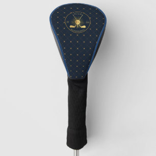 Personalized Gold Golf Clubs Head Cover