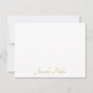 Personalized Gold Handwritten Script Text Template