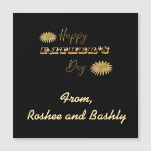 Personalized Gold Happy Father's Day Gift