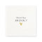 Personalized Gold Heart Wedding Paper Napkins