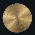 Personalized Gold Metallic Radial Texture Dartboard<br><div class="desc">Feel free to modify the design according to your own preferences. You may change the design location, orientation, background colours and size. Also, you may add your own text, or slogan set its font, location and size, all in order to create the ultimate personal gift for you and your loved...</div>