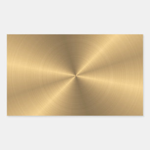 Personalized Gold Metallic Radial Texture Sticker