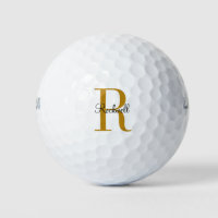 Personalized Gold Monogram Name Initial