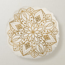 Personalized Gold Nature Mandala