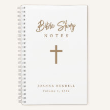 Personalized Gold Script Calligraphy Bible Study