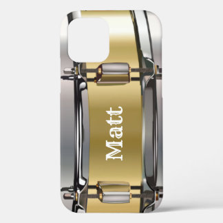 Personalized Gold Snare Drum iPhone 12 Pro Case