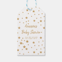 Personalized Gold Star Glitter Girl Baby Shower 