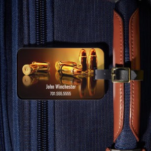 Personalized Golden Cartidges Luggage Tag