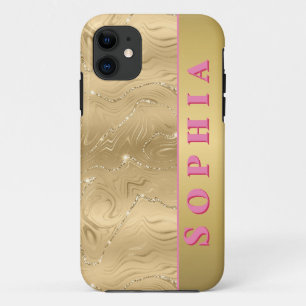 Personalized Golden Design for Special Occasion iPhone 11 Case