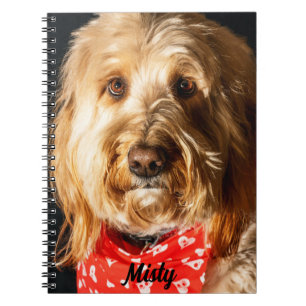 Personalized Golden doodle Puppy Dog Notebook