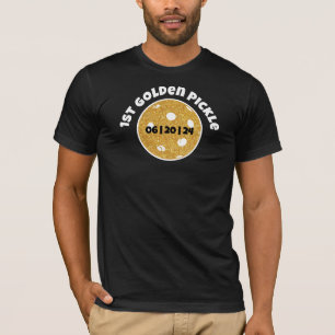Personalized Golden Pickle Gold Pickleball Glitter T-Shirt