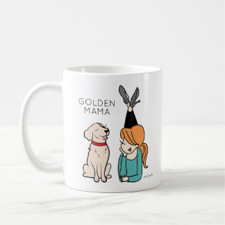 Personalized Golden Reriever Mama Coffee Mug