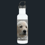 Personalized Golden Retriever Dog Photo and Name 710 Ml Water Bottle<br><div class="desc">Personalize this Golden Retriever Dog keepsake with your dog's or puppy's photo and name (or other pet or person's photo/name). Text reads "Best Dog Ever" or add your own text - We love Daisy (your dog's name), dog's birthday or day of passing. Just click on "customize" to add your personalized...</div>