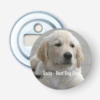 Personalized Golden Retriever Dog Photo and Name