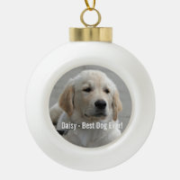 Personalized Golden Retriever Dog Photo and Name