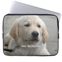 Personalized Golden Retriever Dog Photo and Name