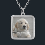 Personalized Golden Retriever Dog Photo and Name Silver Plated Necklace<br><div class="desc">Personalize this Golden Retriever Dog keepsake with your dog's or puppy's photo and name (or other pet or person's photo/name). Text reads "Best Dog Ever" or add your own text - We love Daisy (your dog's name), dog's birthday or day of passing. Just click on "customize" to add your personalized...</div>