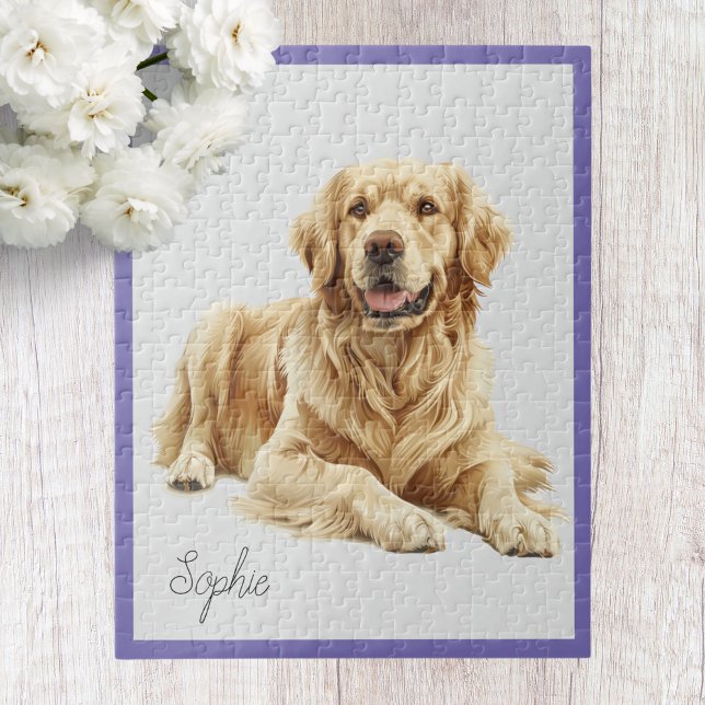 Personalized Golden Retriever Jigsaw Puzzle (Creator Uploaded)