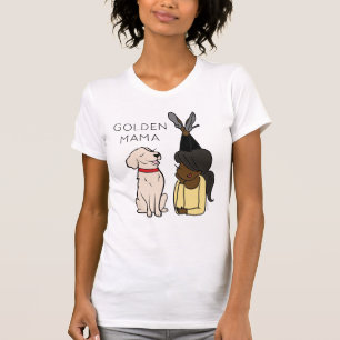 Personalized Golden Retriever Mama T-Shirt