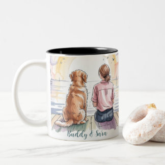 Personalized Golden Retriever Mom Mug - Custom