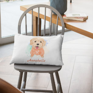 Personalized Golden Retriever Nursery Kid's Room  Accent Pillow