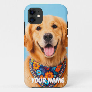 Personalized Golden Retriever Phone Case - Custom 