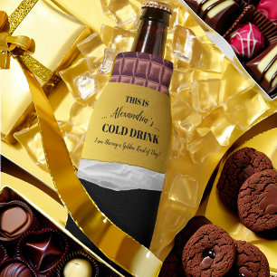 Personalized Golden Ticket Chocolate Bottle Cooler