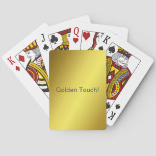 Personalized "Golden Touch" Graded Gold and Yellow Playing Cards