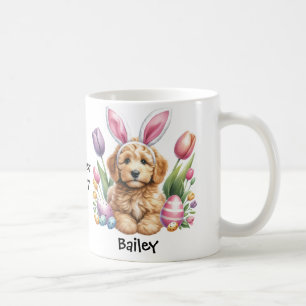 Personalized Goldendoodle Easter Bunny/Spring Mug
