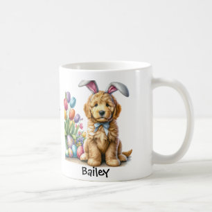 Personalized Goldendoodle Easter Bunny/Spring Mug