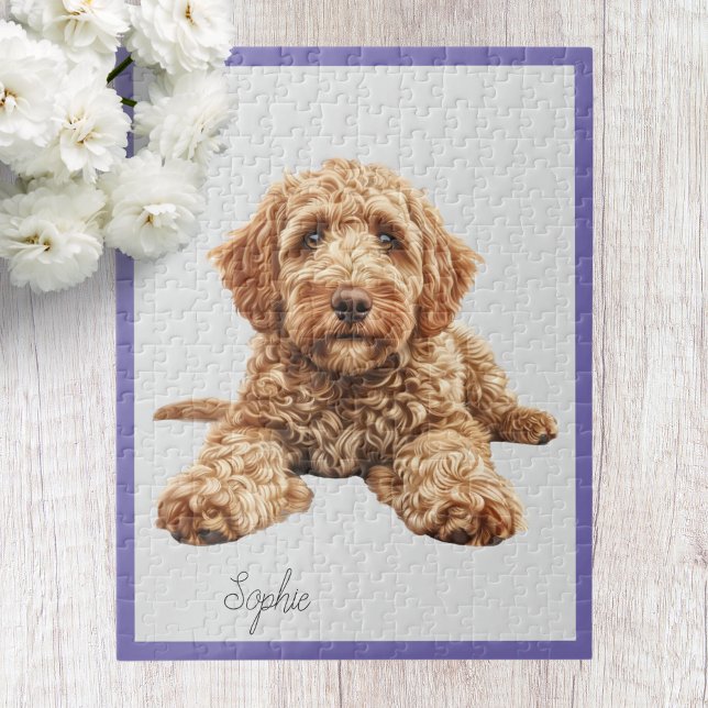 Personalized Goldendoodle Jigsaw Puzzle (Creator Uploaded)
